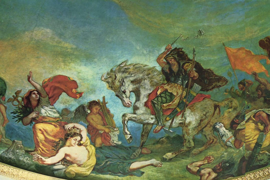 18 Attila_überreitet_Italien_und_die_Künste,_Detail_(Eugène_Ferdinand_Victor_Delacroix)